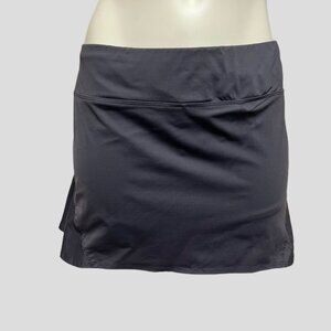 Lija Black Athletic Golf, Running, Tennis Skort Skirt